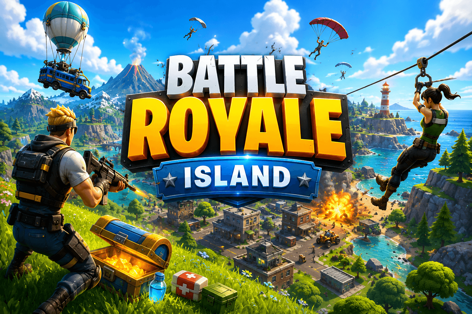 Battle Royale Island — arcade game