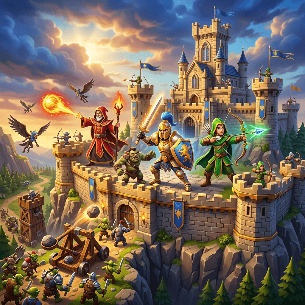 Castle Defense Heroes — arcade game