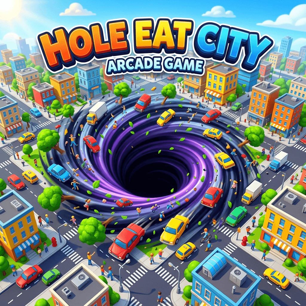 Hole Eat City — strategy game