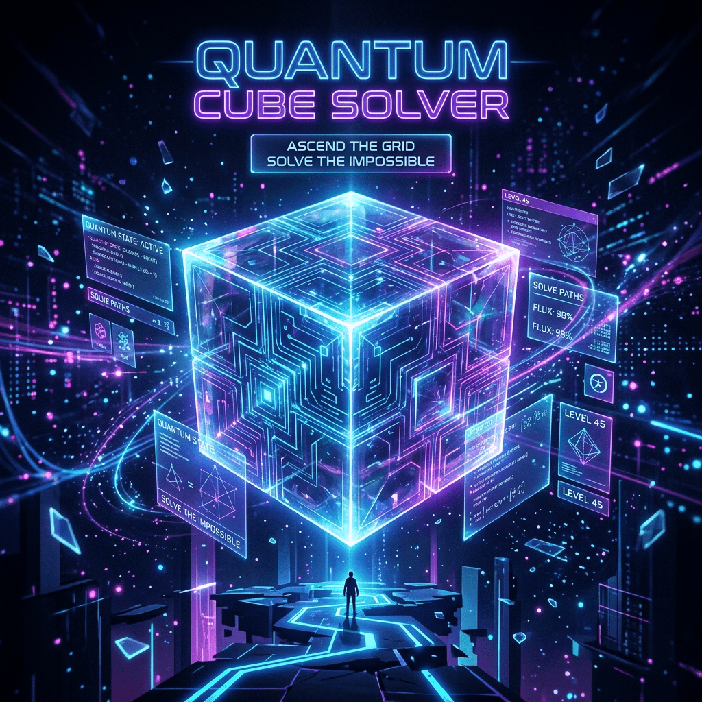 Quantum Cube Solver — arcade game