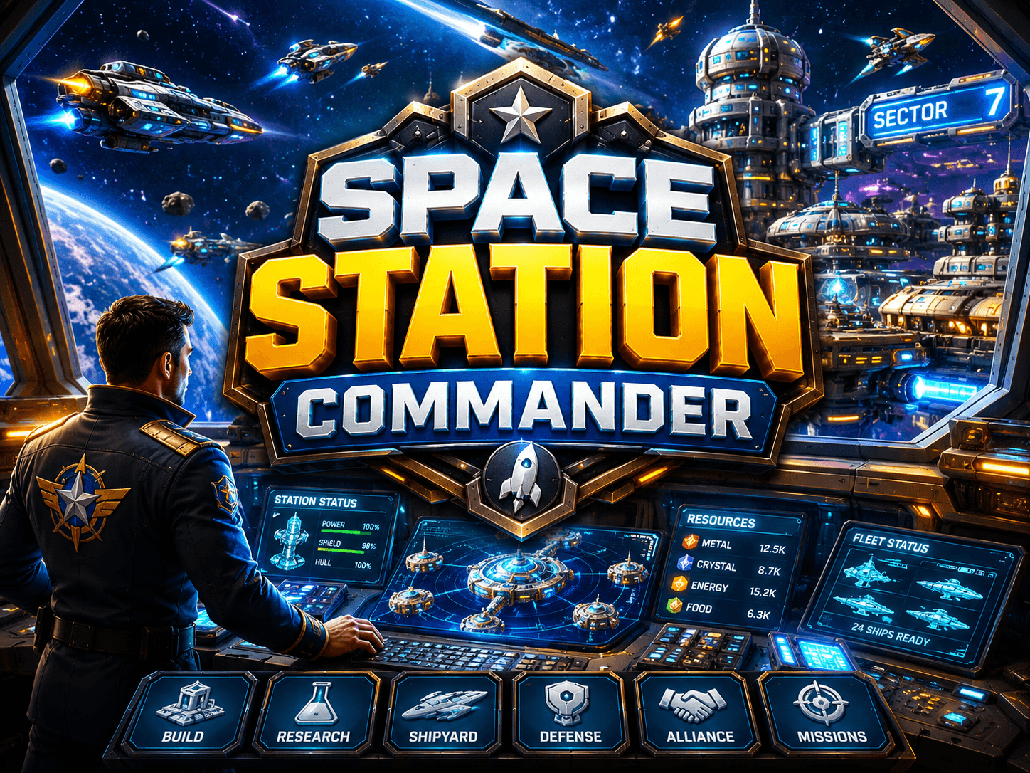 Space Station Commander — arcade game