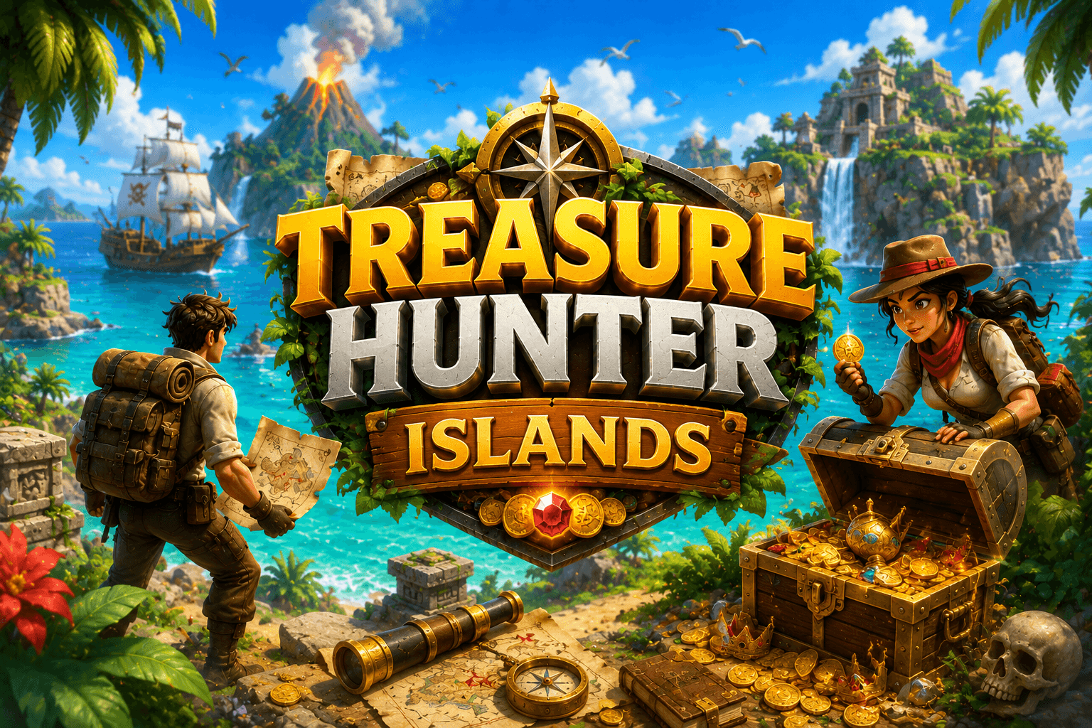 Treasure Hunter Islands — arcade game