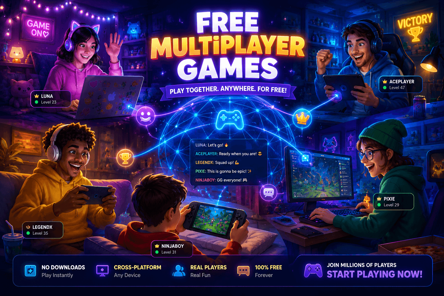 Top 10 Multiplayer Games You Can Play With Friends for Free in 2024