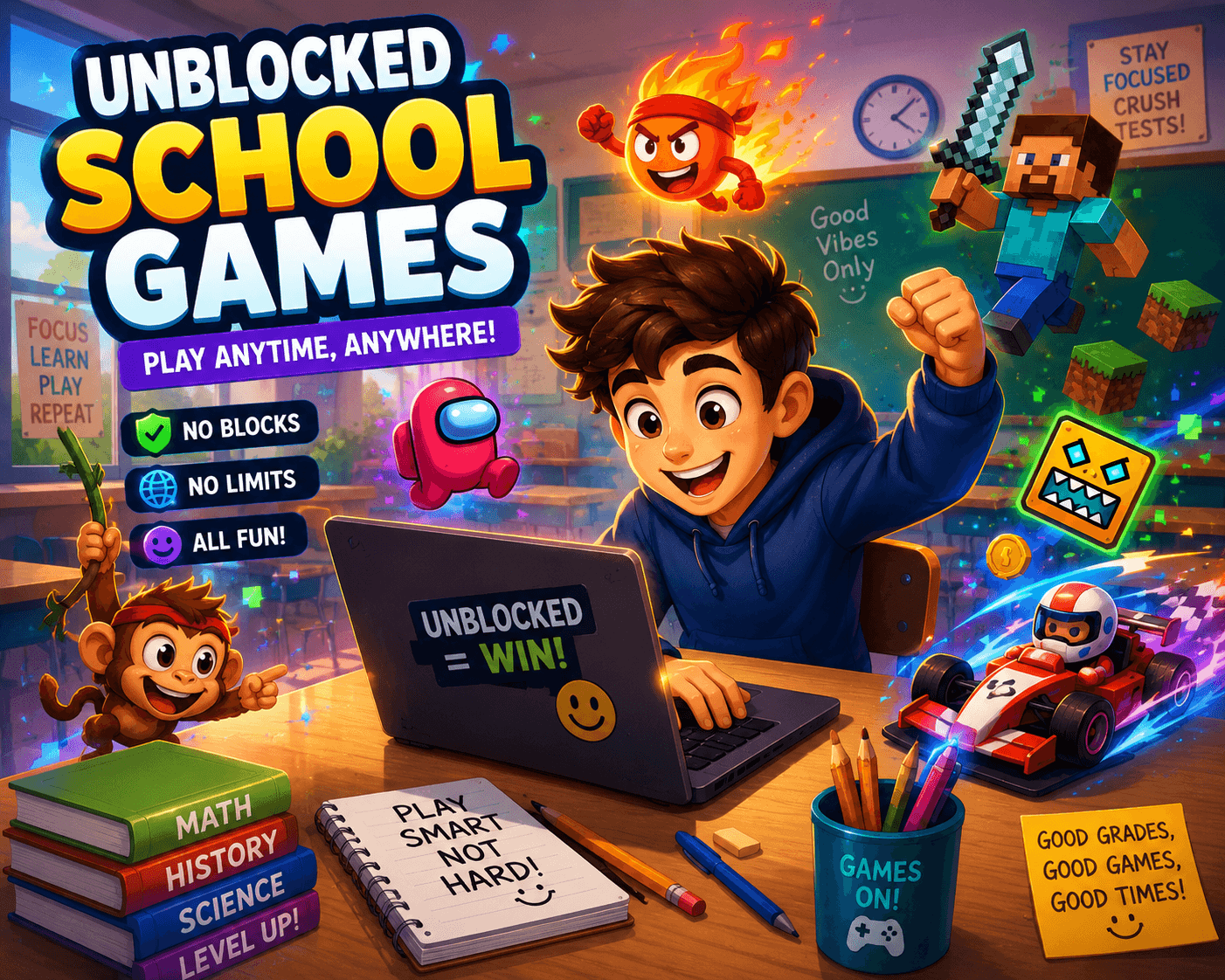 Best Unblocked Games to Play at School in 2024 — Tested and Working