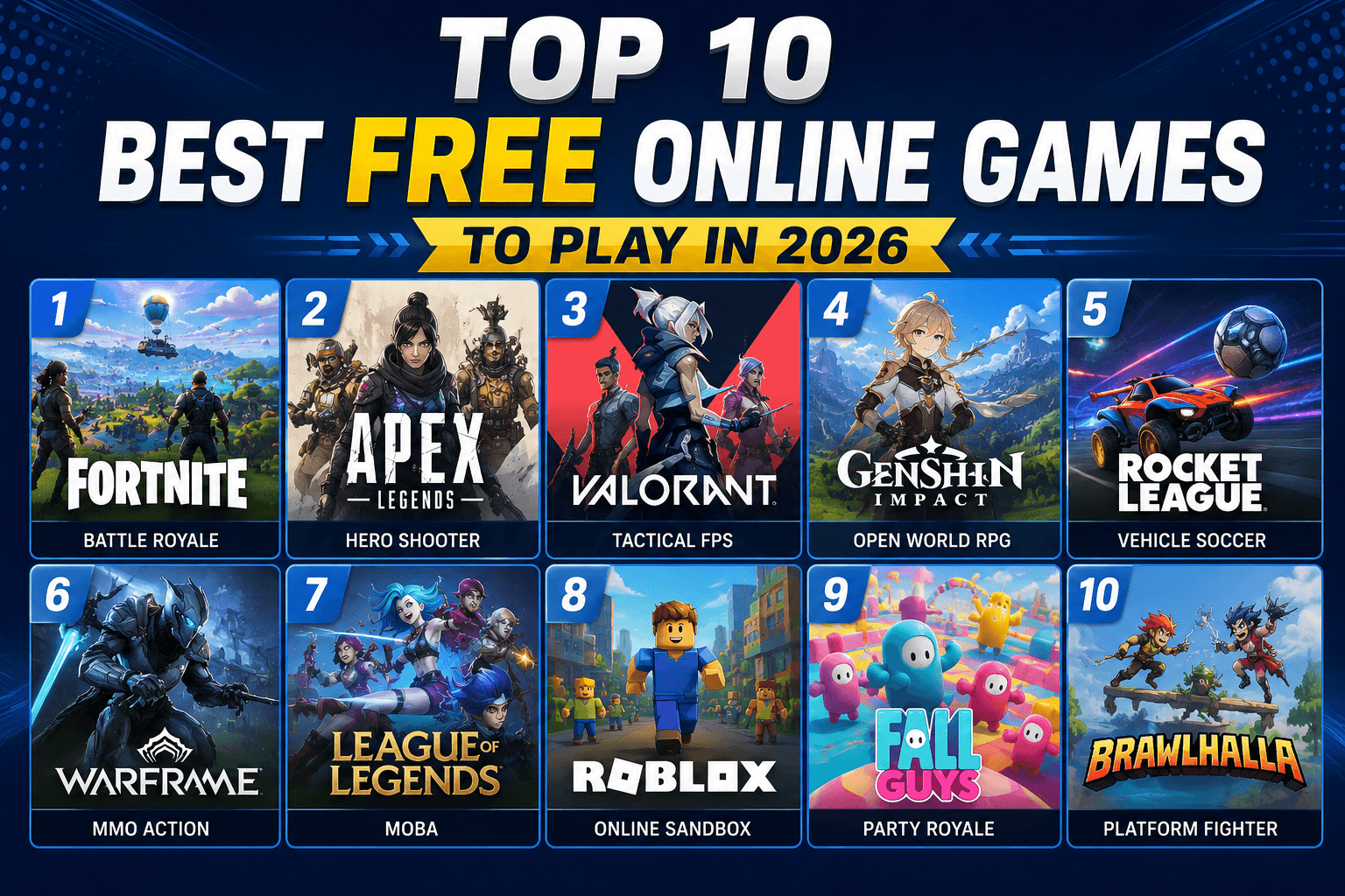 Top 10 Best Free Online Games to Play in 2026