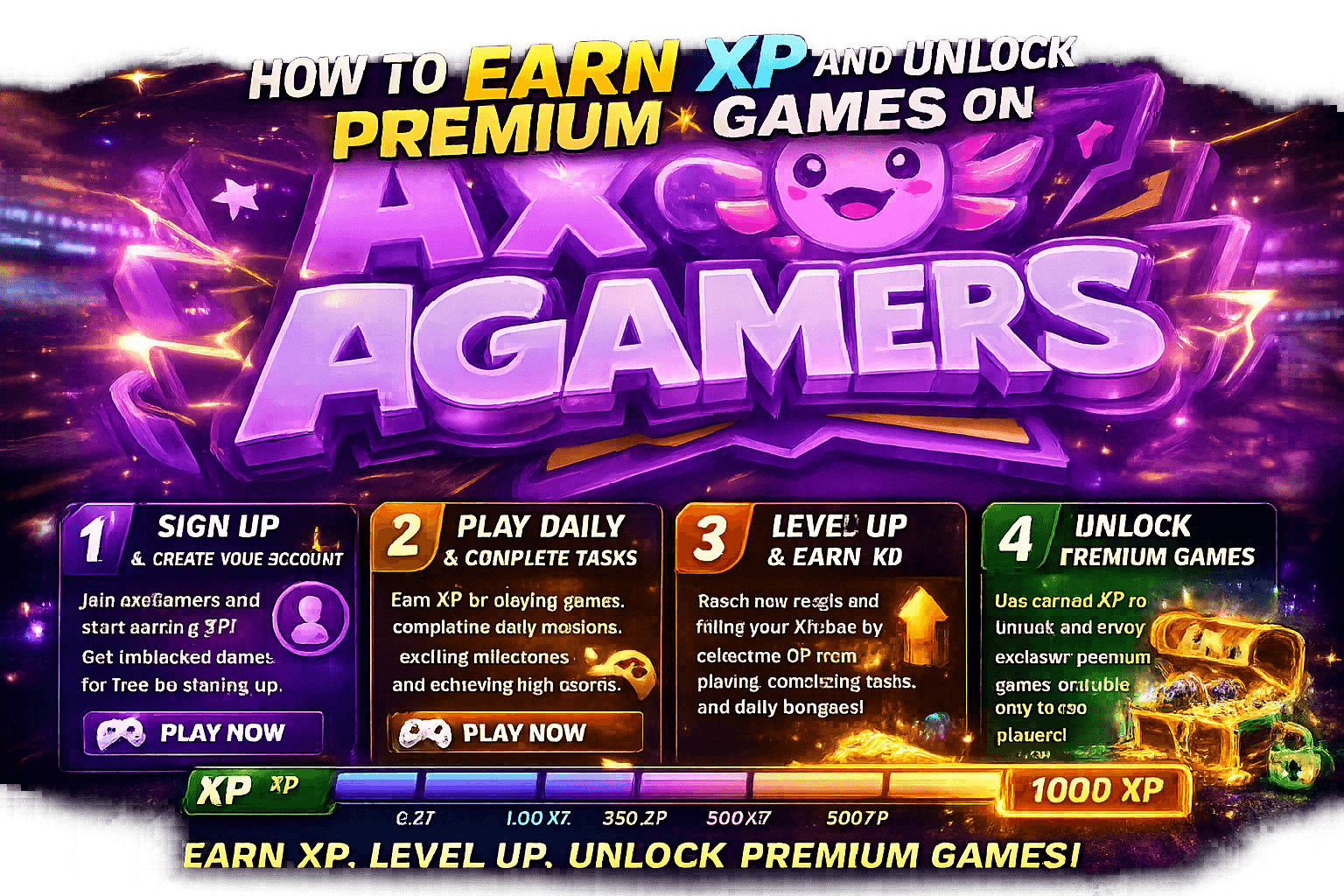 How to Earn XP and Unlock Premium Games on AxoGamers