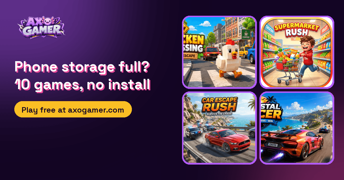 Phone Storage Full? 10 Fun Games You Can Play Without Installing Anything cover